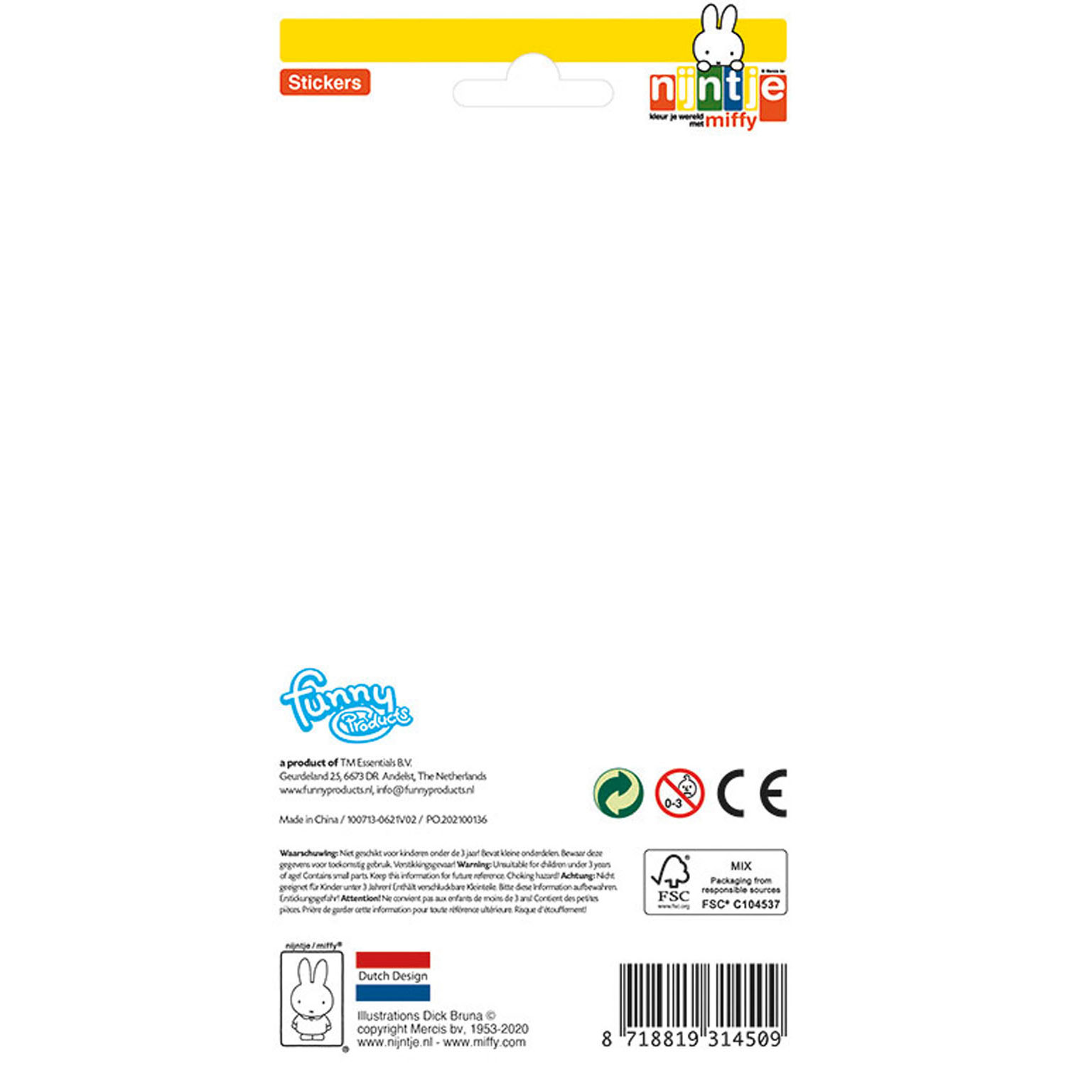 Stickervel Nijntje Boerderij