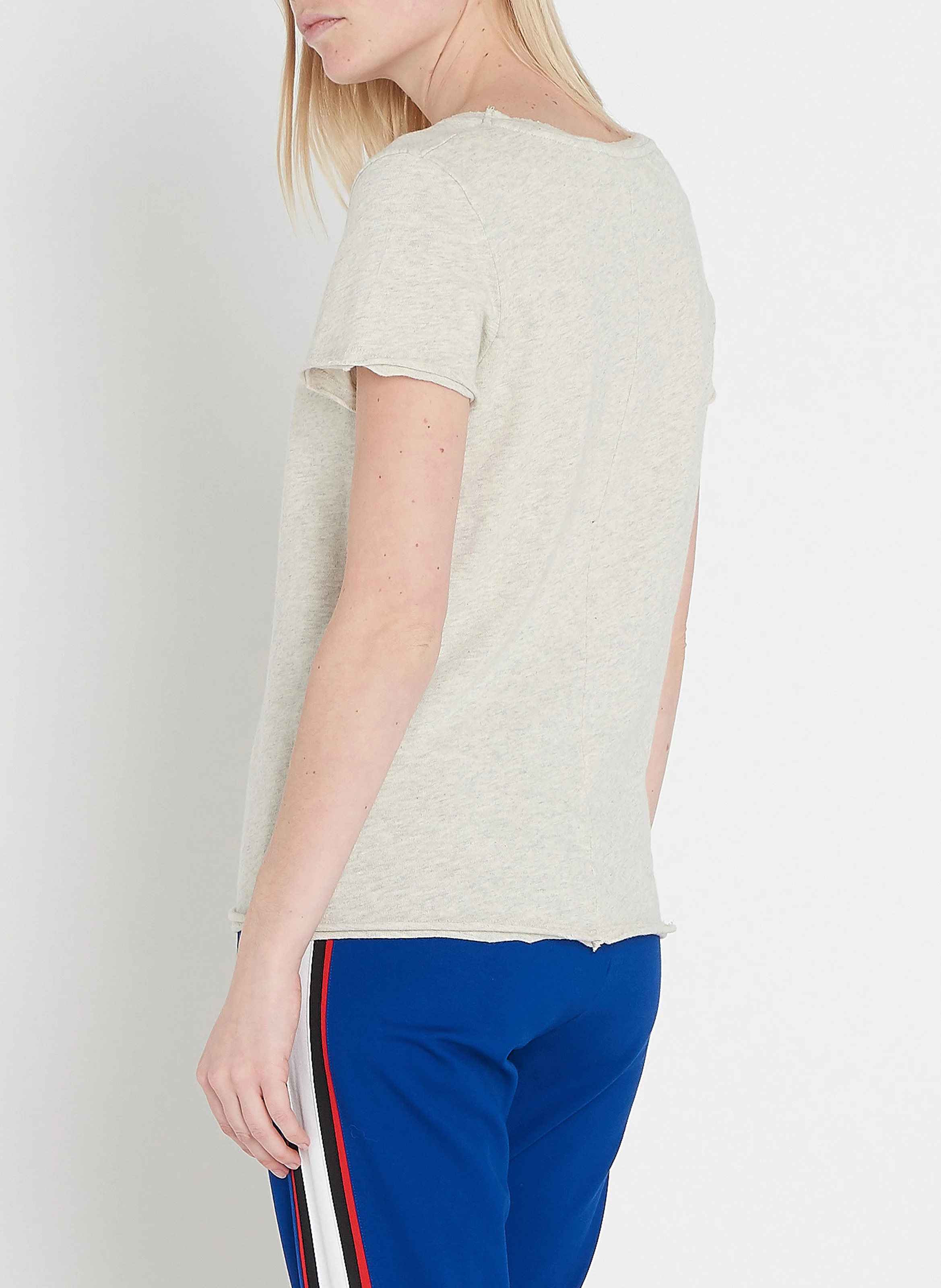 SONOMA - Tee-shirt col V en coton | Gris