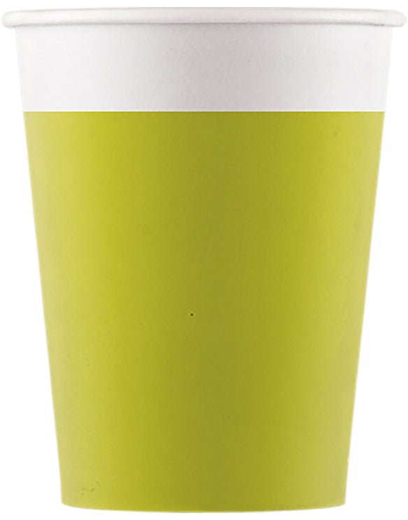 Lime Groene Bekers 200ml 8st