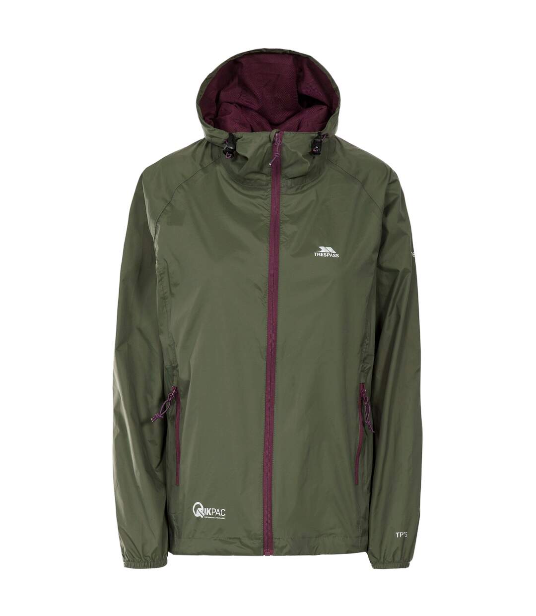 Trespass - Veste imperméable pliable QIKPAC - Femme (Kaki) - UTTP3379