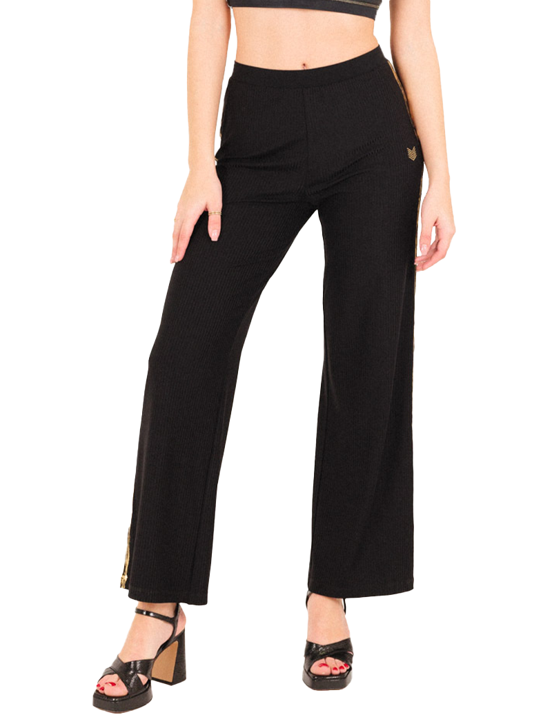 HBT PANTALON FEMME CHLOÉ LARGE NOIR