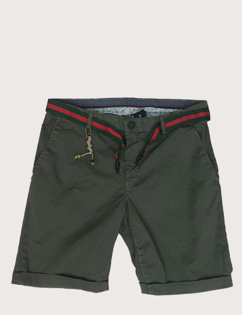 RECYCLED ART WORLD SHORT CHINO KAKI