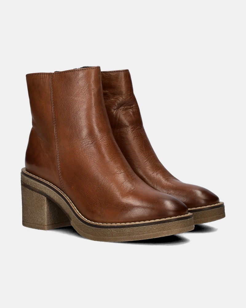 Nelson Rits- & gesloten boots  - cognac