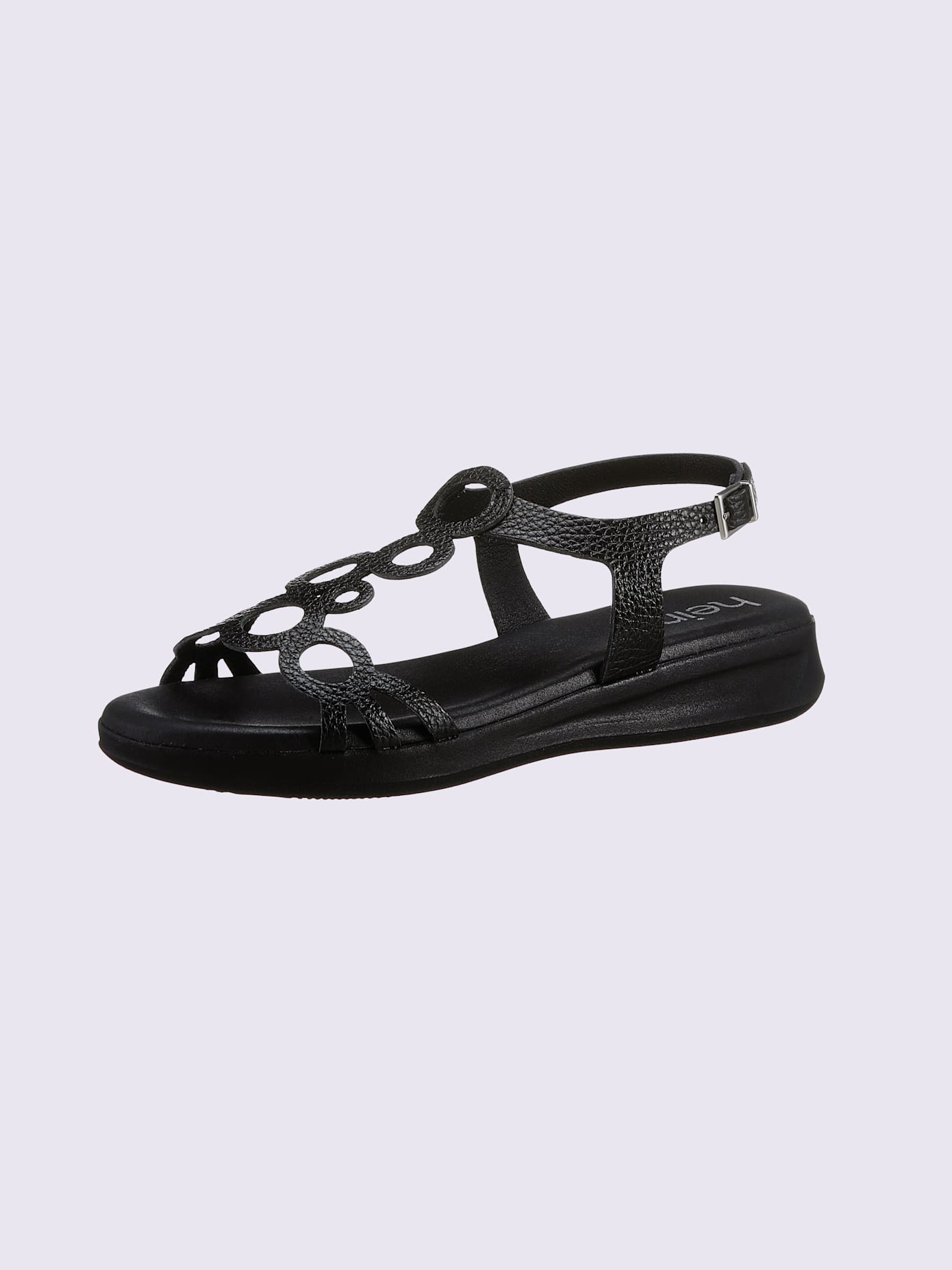 Sandales dessus cuir vachette véritable