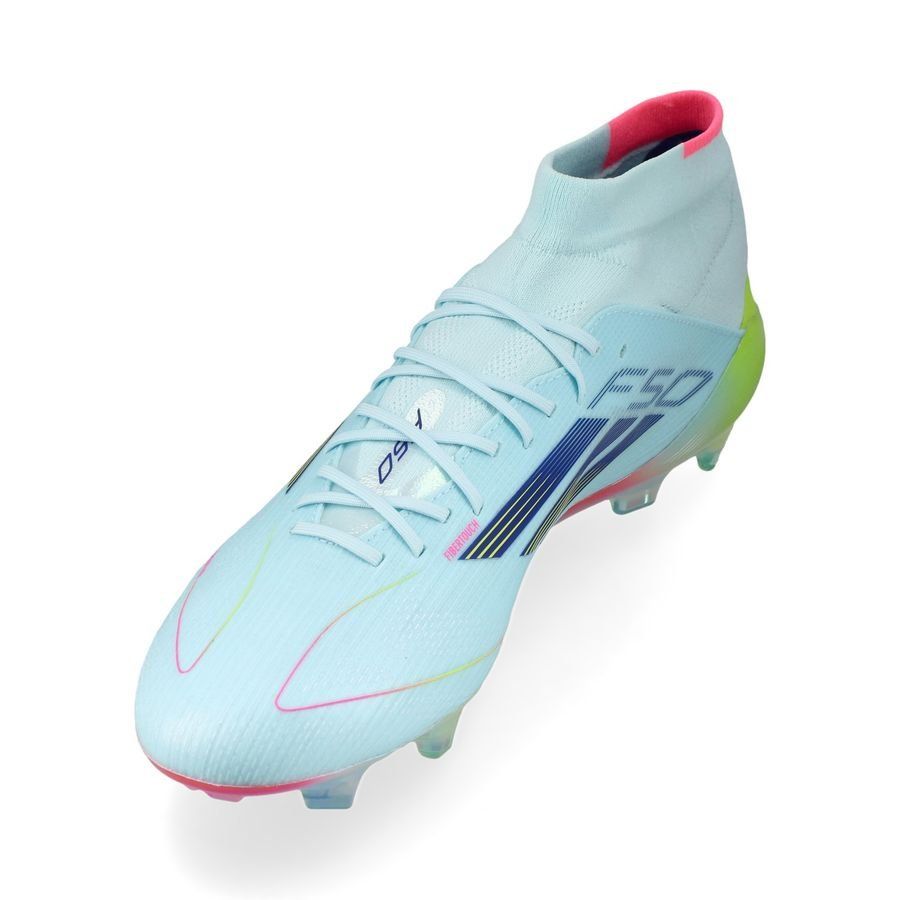 adidas F50 Elite Mid FG Stellar Icon - Almost Blue/Bleu/Jaune Femme