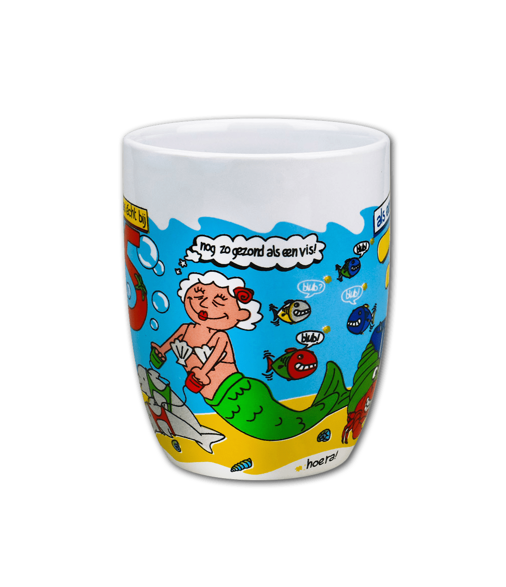 Mok 75 Jaar 12cm