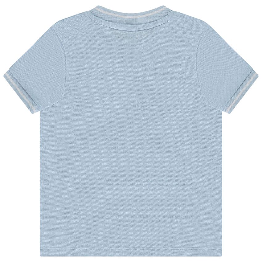 Polo manches courtes à col teddy pour bébé garçon - Bleu