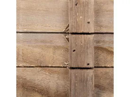 Panier en bois avec poignées marron 22x13x10,5h