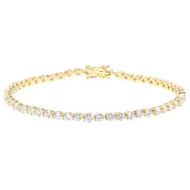 Tennis-Armband, 52 Zirkonia, Silber 925 poliert