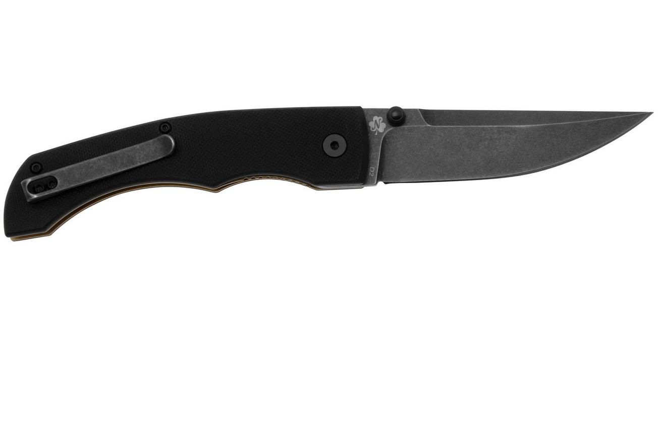 Böker Poke 01BO637, Blackwashed D2, Black G10, zakmes