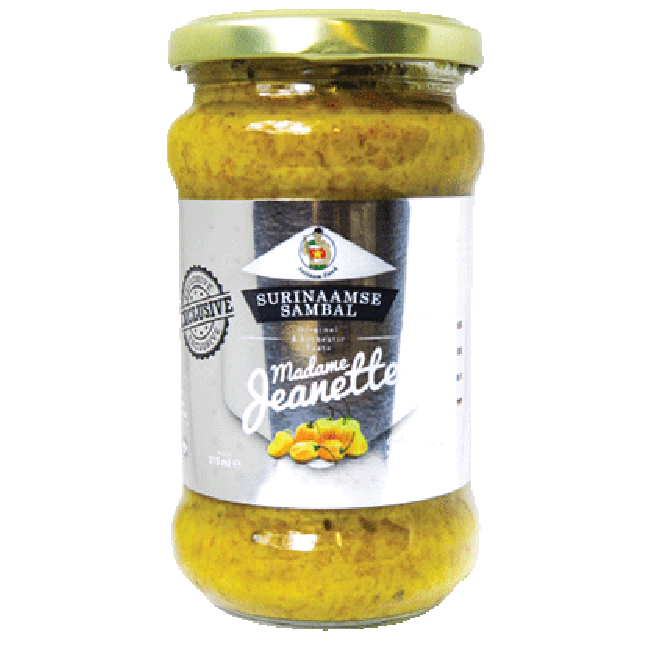 Surinam Food Surinaamse Sambal Madame Jeanette 315ml