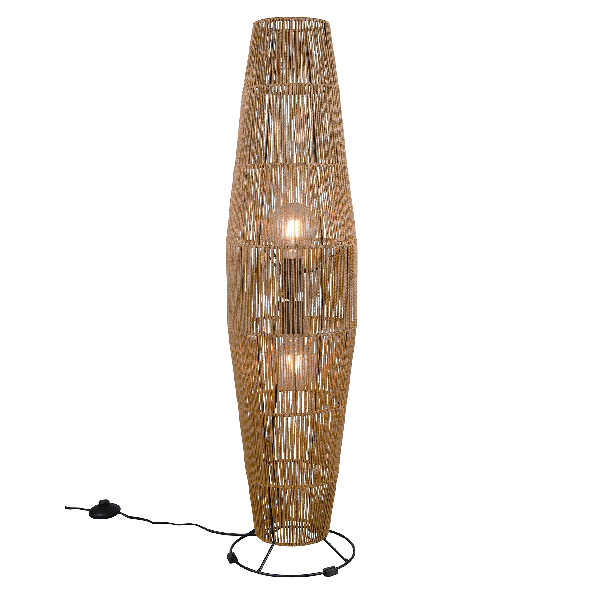 Stehleuchte - braun - Papier - 103 cm