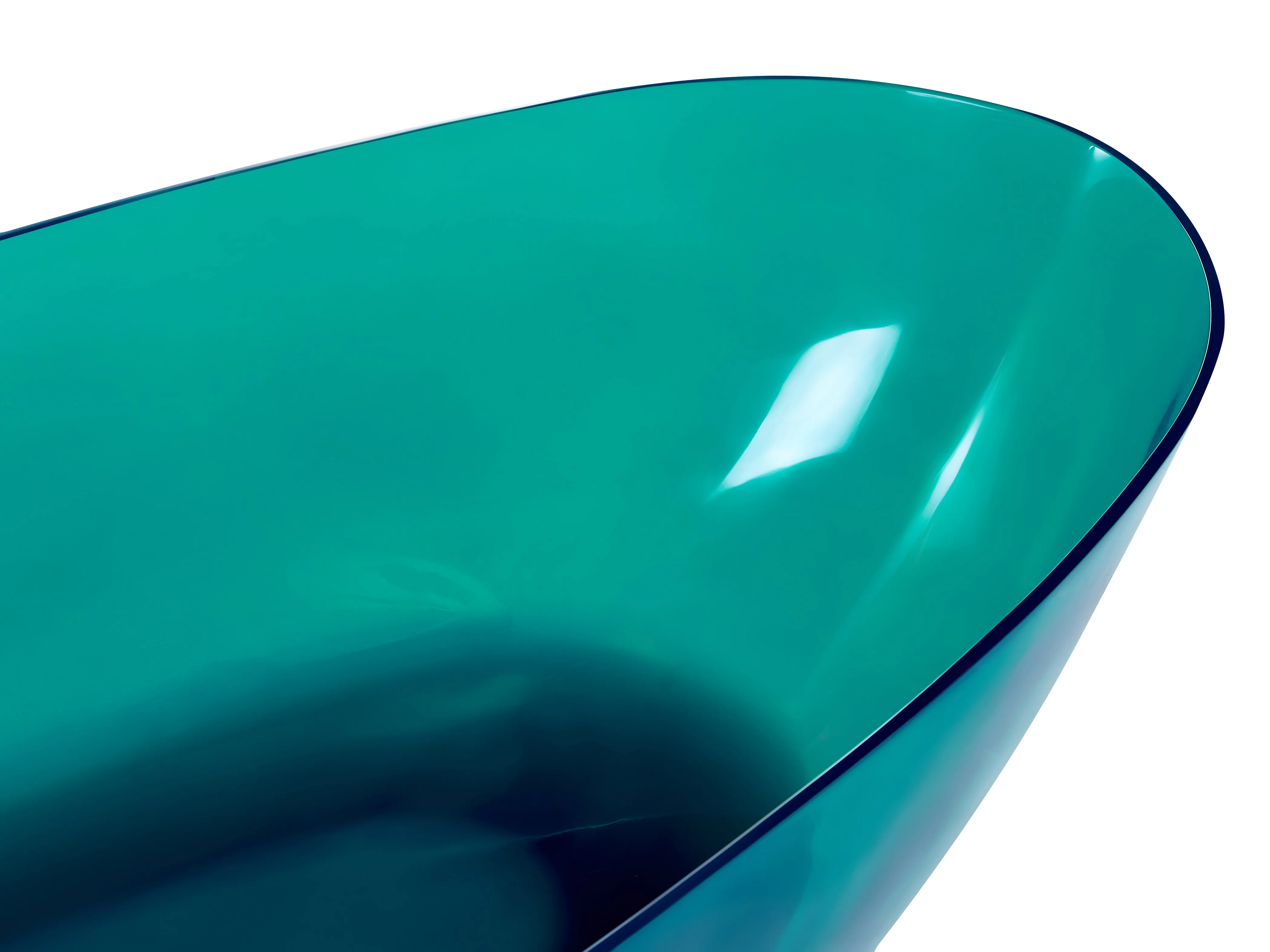Vrijstaand bad BLANCARENA 170 x 78 cm Groenblauw