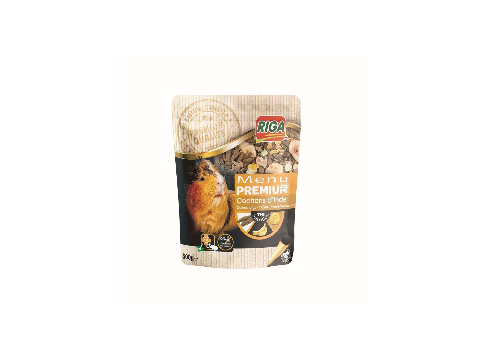 MENU PREMIUM RIGA PORQUINHOS DA ÍNDIA 500G