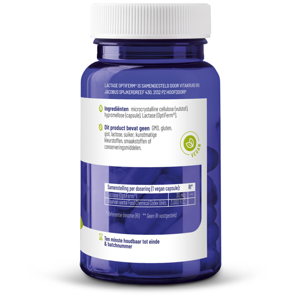 Vitakruid Lactase Optiferm 3000 Fcc90 capsules