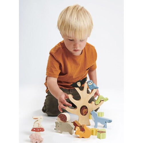 Tender leaf toys stapeldieren herfstbos
