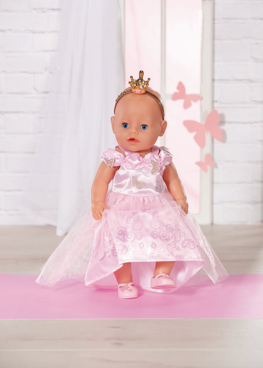 Babyborn Dukketøj - Prinsessekjole - Deluxe - 43 CM