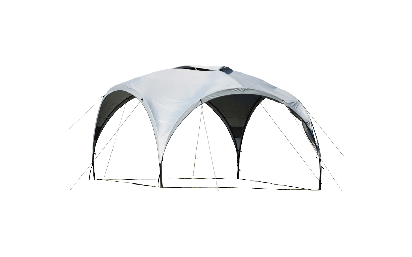 Wecamp Pavillion Sunshade 350 x 350 cm weiß grau