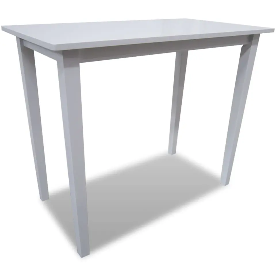 vidaXL - Bartafel - Wit - Hout