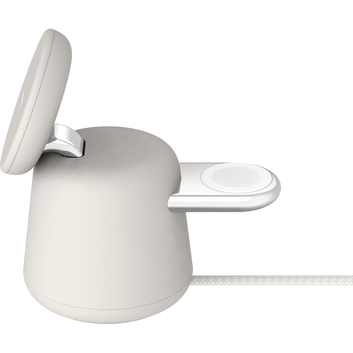 Belkin BoostCharge Pro 2-i-1 MagSafe 15W trådløs lader (sand)
