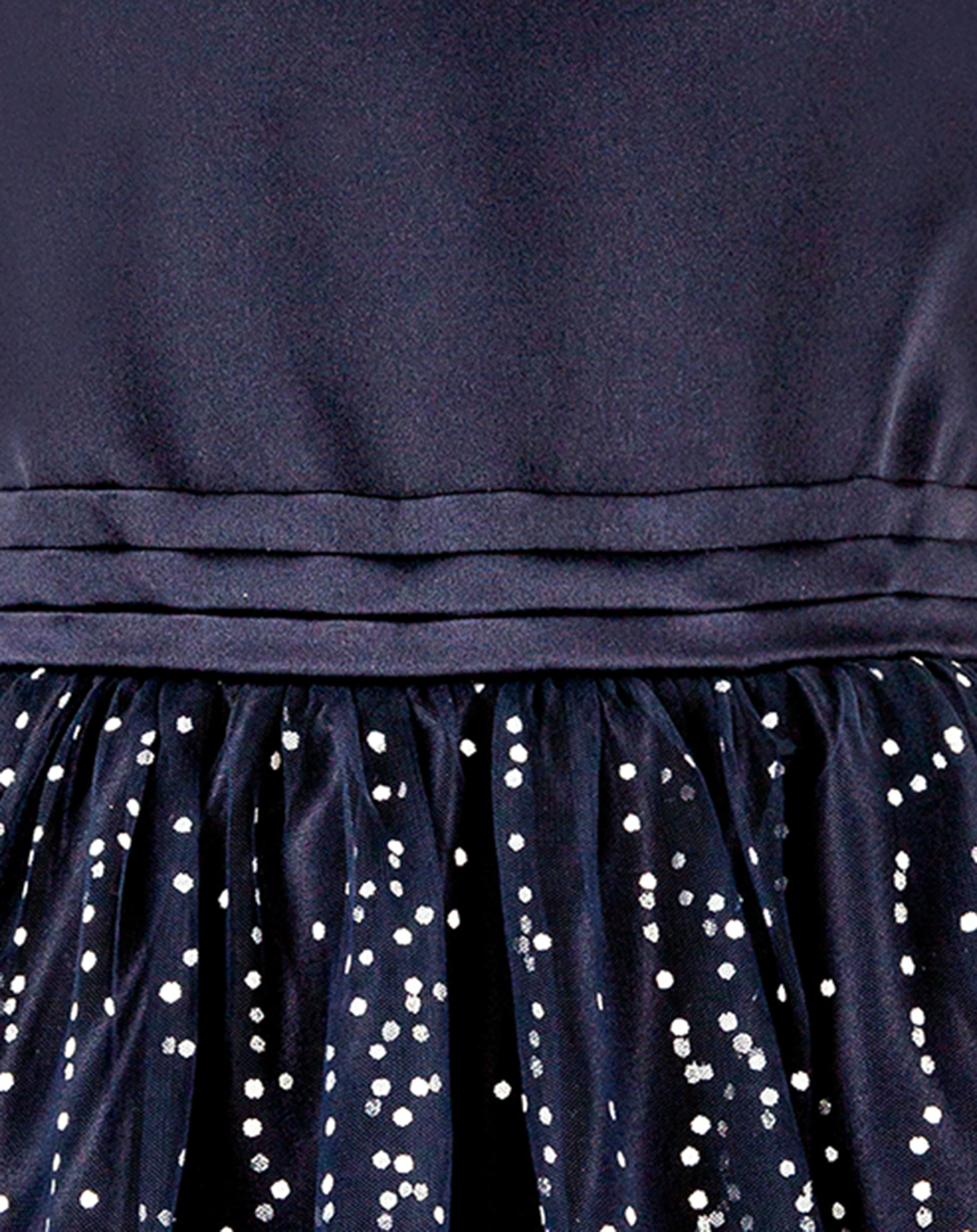 Kleid GLITTER DOTS ärmellos in navy