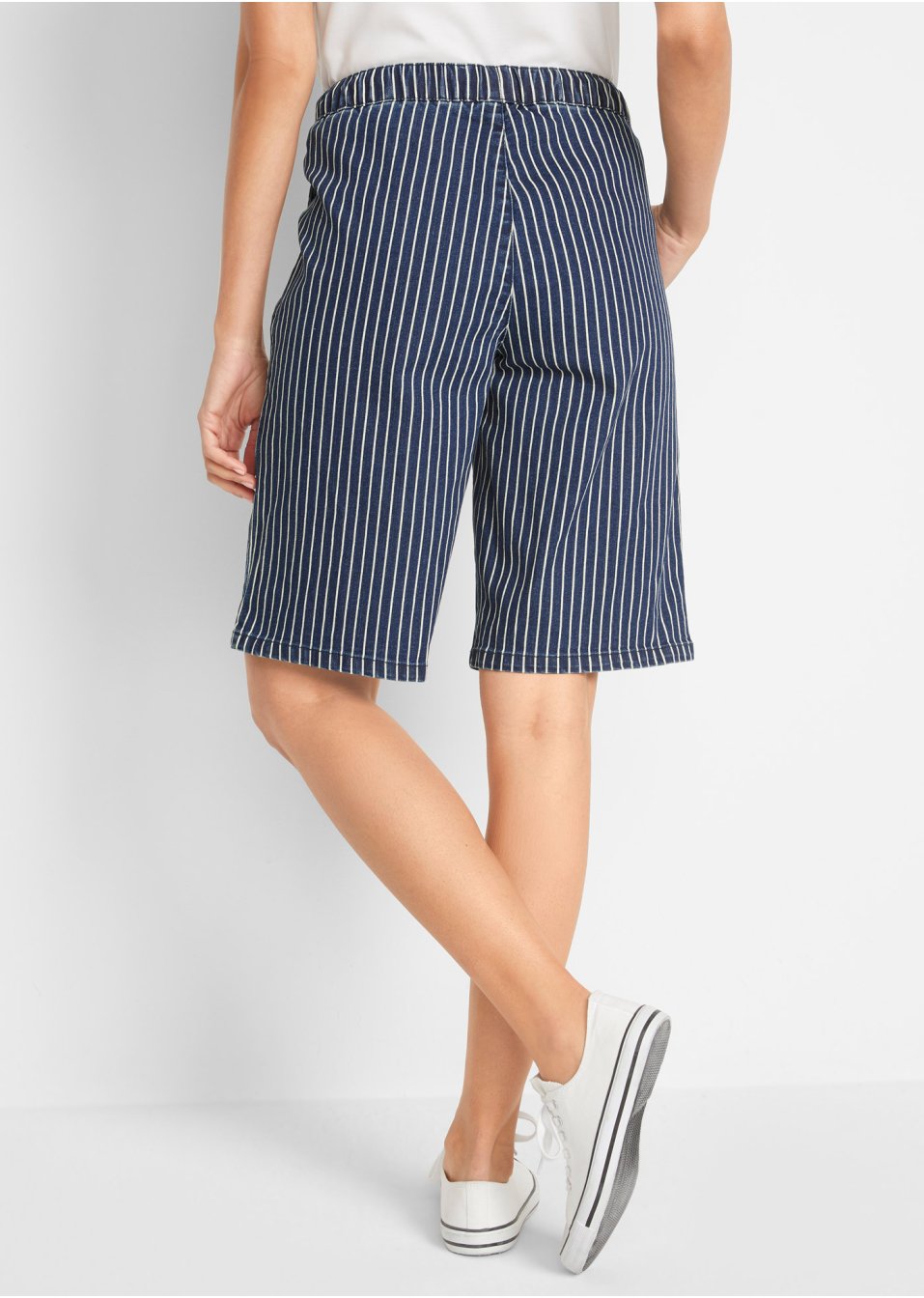 Bermuda confort stretch avec cordon à nouer et taille confortable