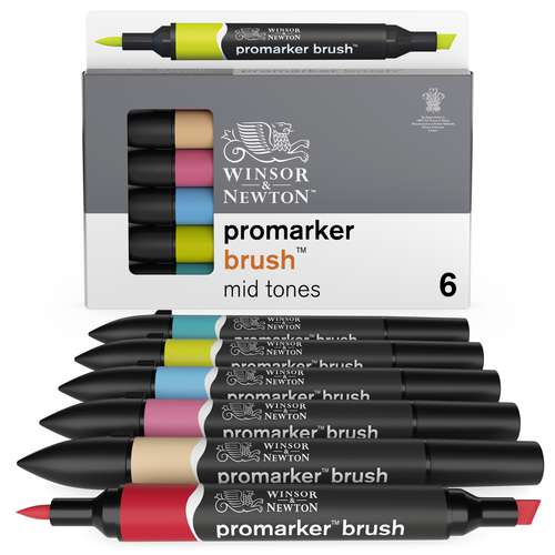 WINSOR & NEWTON™ promarker brush™ 6er Sets