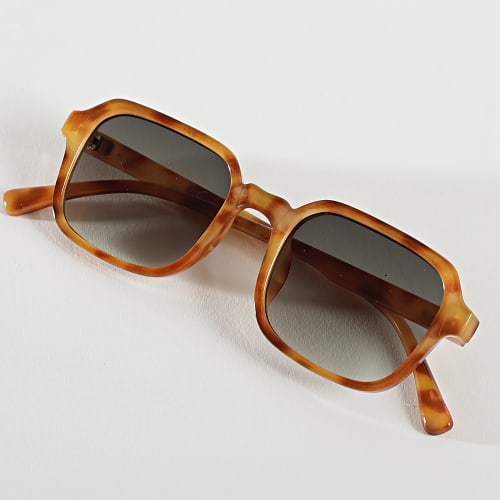 Lunettes De Soleil Fauve Vert Dégradé