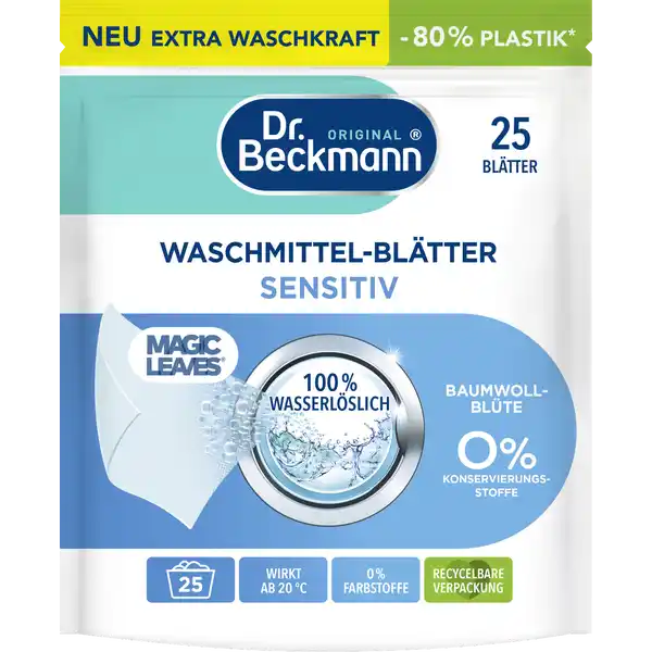 Magic Leaves Waschmittel-Blätter Sensitiv 25 WL