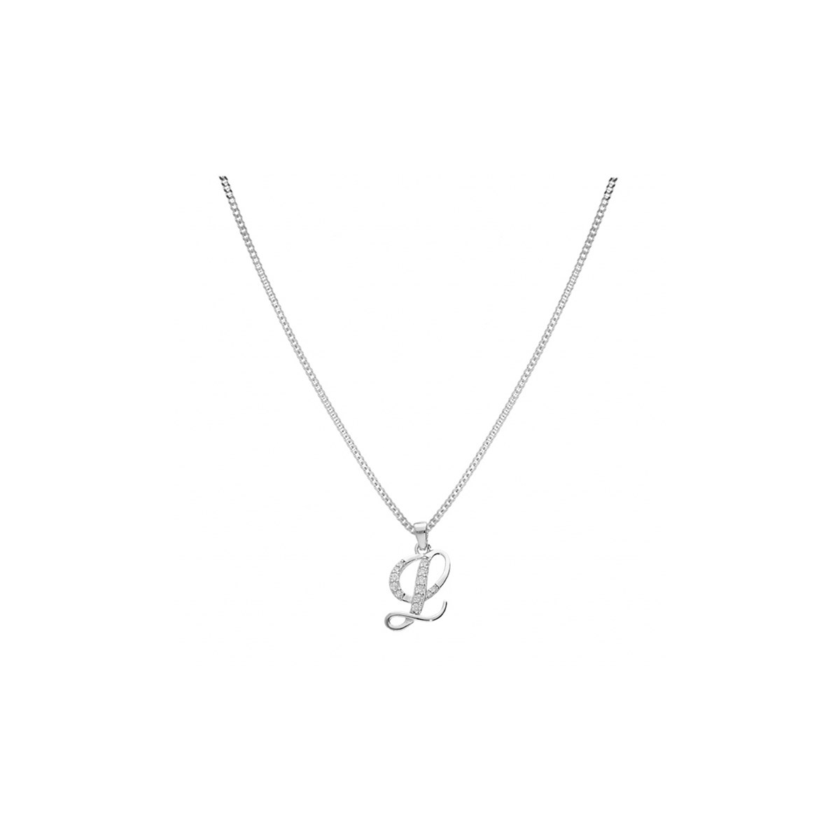 Collier Initiale Argent - Lettre L
