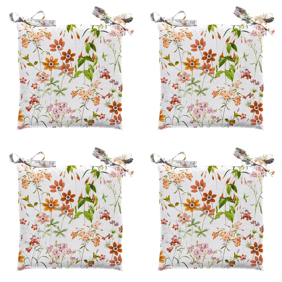 Madison - Zitkussen Toscane Milly natural - Ca. 46x46 cm - Set van 4