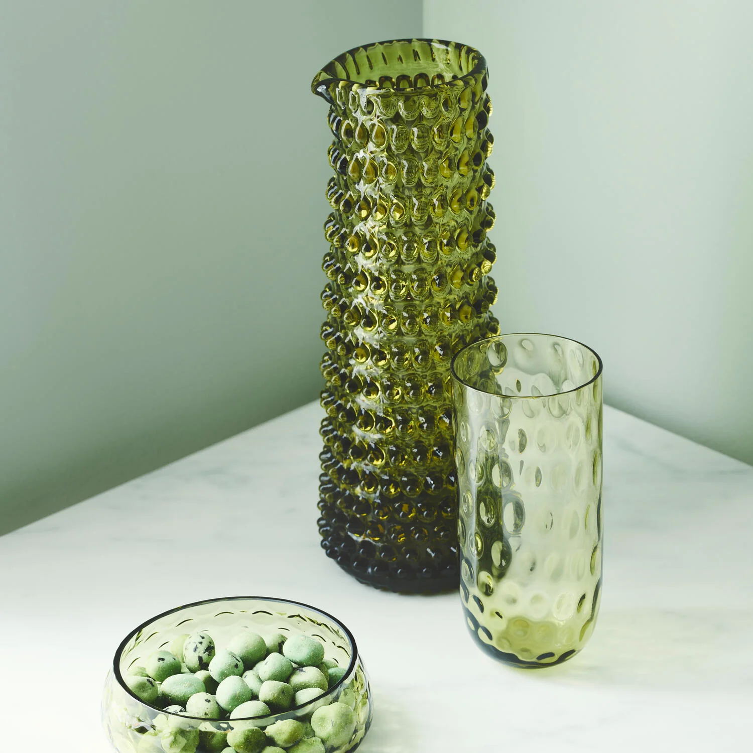 Kodanska  Danish Summer karaffel, Olive Green - 100 cl