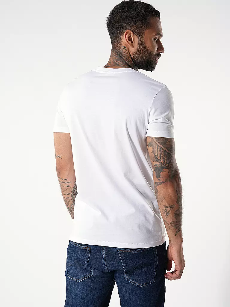 GREENBOMB T-Shirt GUIDE NATURE FOREST HAPPY weiss
