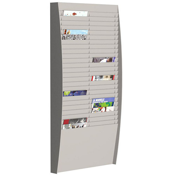 PAPERFLOW Trieur mural vertical 50 cases (2x25) A4 - Gris