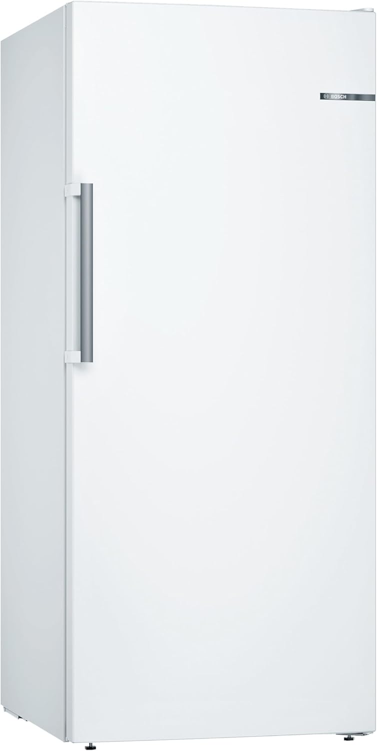 Bosch GSN51AWCV Serie 6 Freistehender Gefrierschrank, 161 x 70 cm, 175 kWh pro Jahr, Weiß, 290 L, XXL Größe, LED Beleuchtung, VarioZone, NoFrost