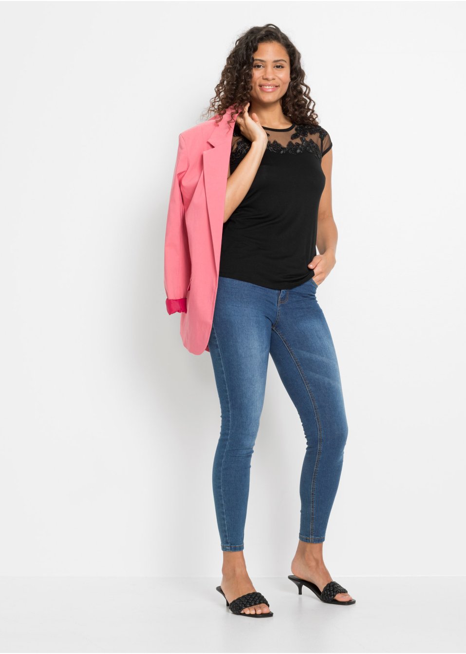 T-shirt à dentelle