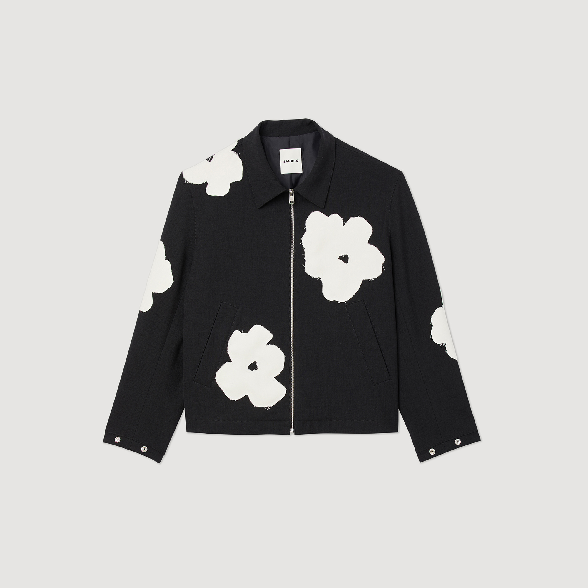 Blouson motifs fleurs