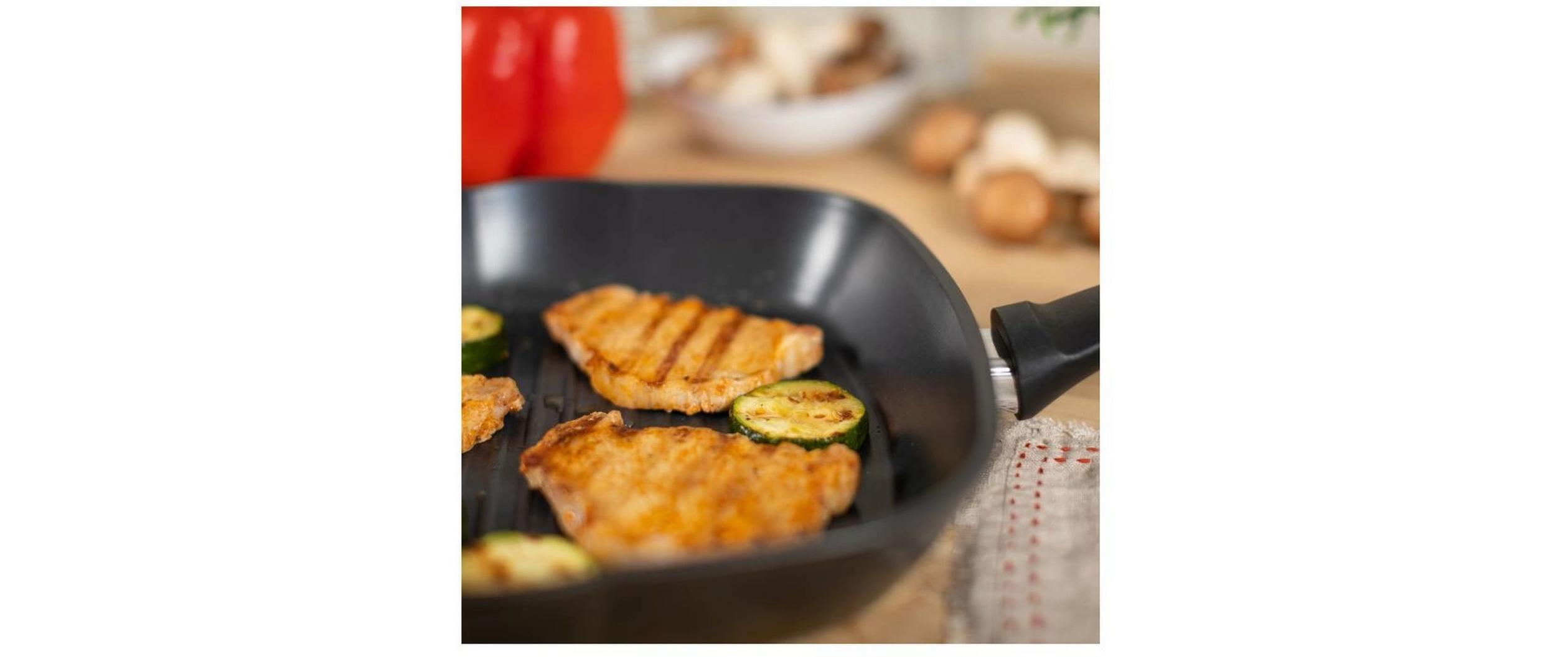 Grillpfanne Easy Induction 26 cmQuadratische Grillpfanne