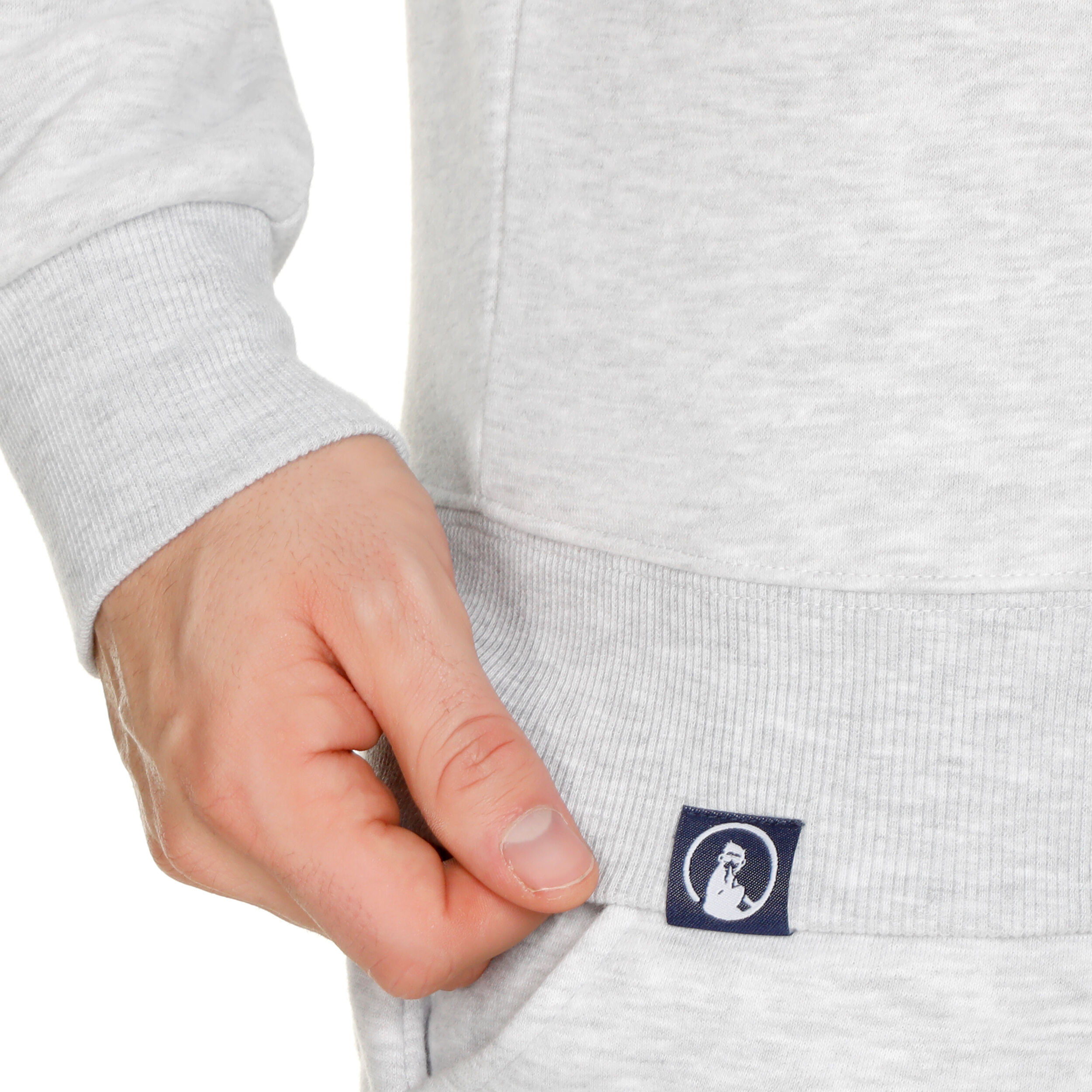Quiet Please Retro Stripe Block Sweat À Capuche Hommes - Gris Clair , Multicouleur