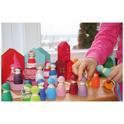 Grimm's popjes vrienden regenboog - 12 st