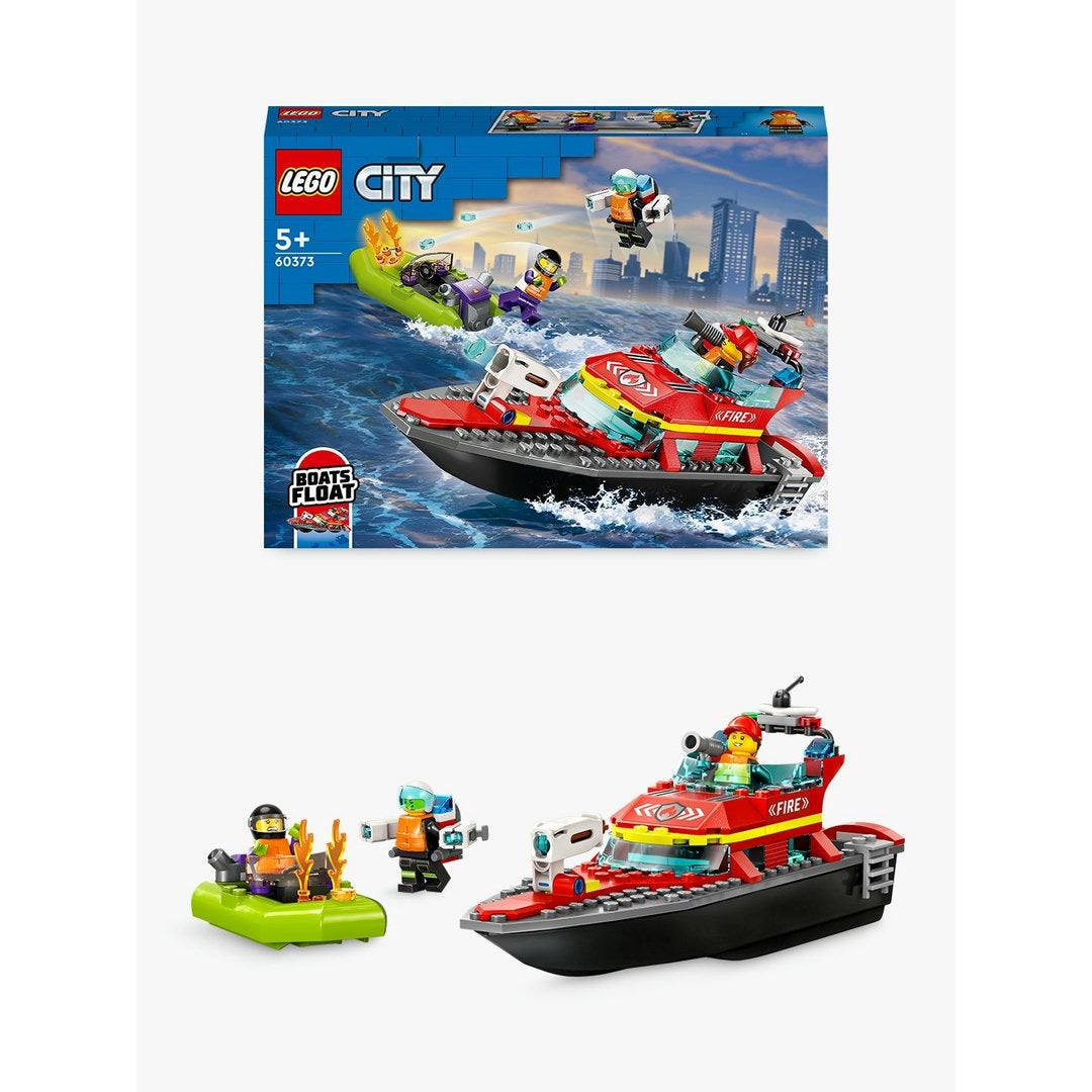 LEGO city reddingsboot brand bouw- en speelset (144 onderdelen)