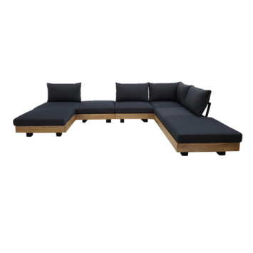 KARWEI loek module hocker light teak hout