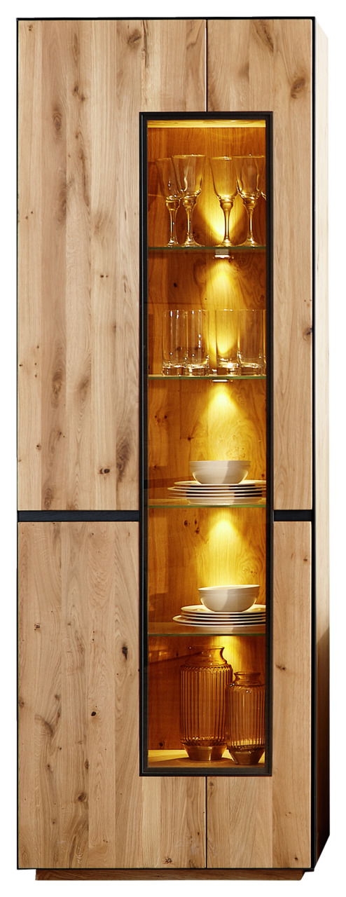 Linea Natura Vitrine mit Beleuchtung KELIO
