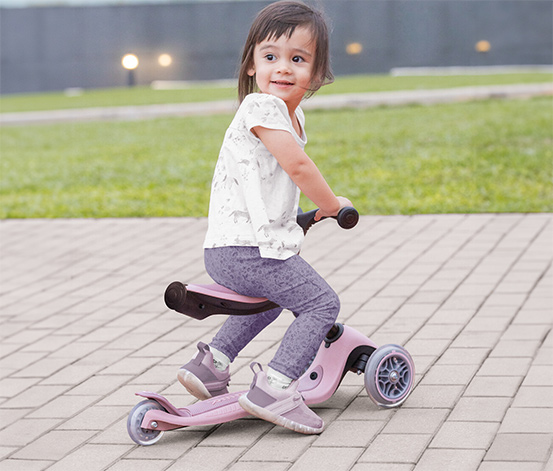 GLOBBER 3in1 Roller »GO-UP Active Lights Eco«, beere
