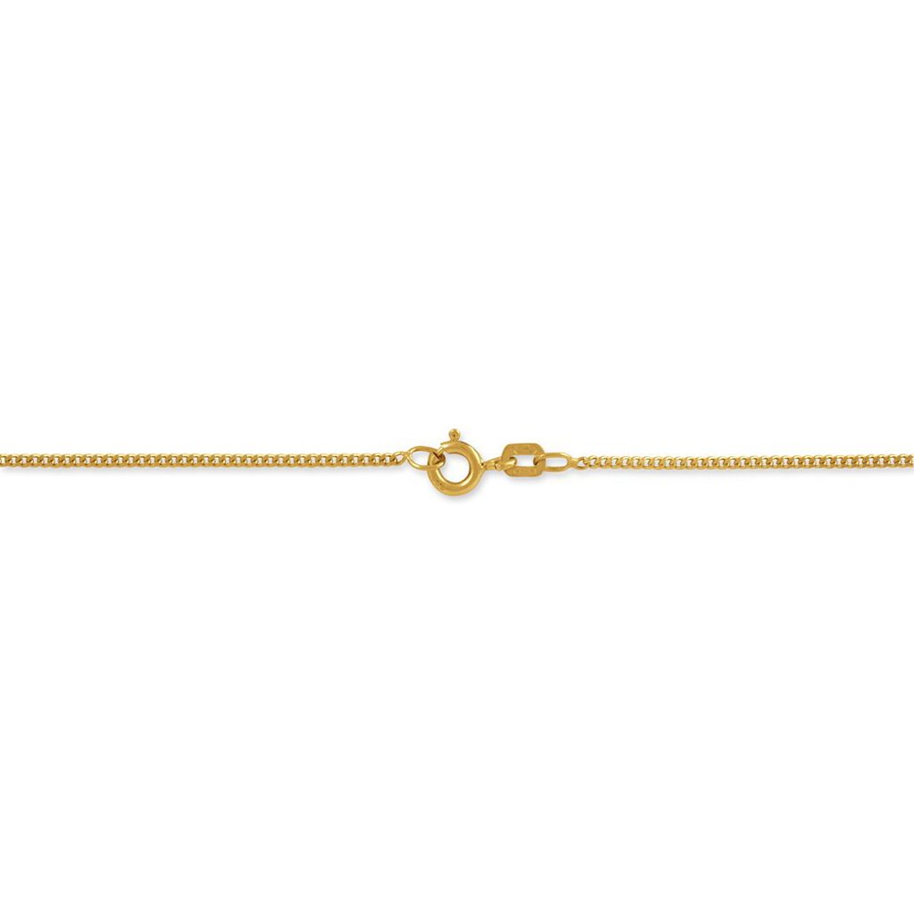 Chaîne Zenona Maille Gourmette Diamantée Or Jaune