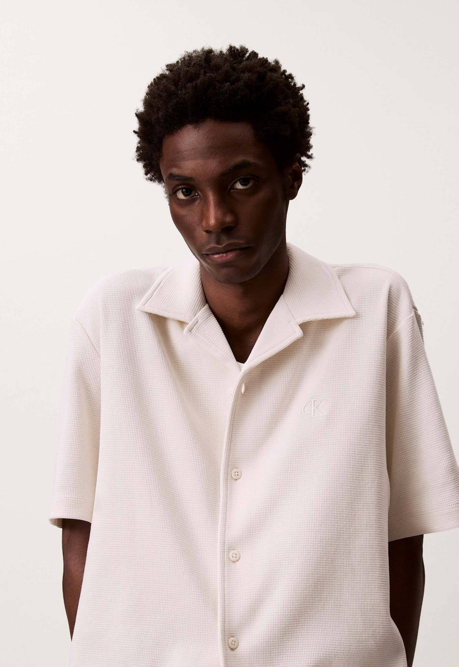 Calvin Klein Waffle Camp Overhemd