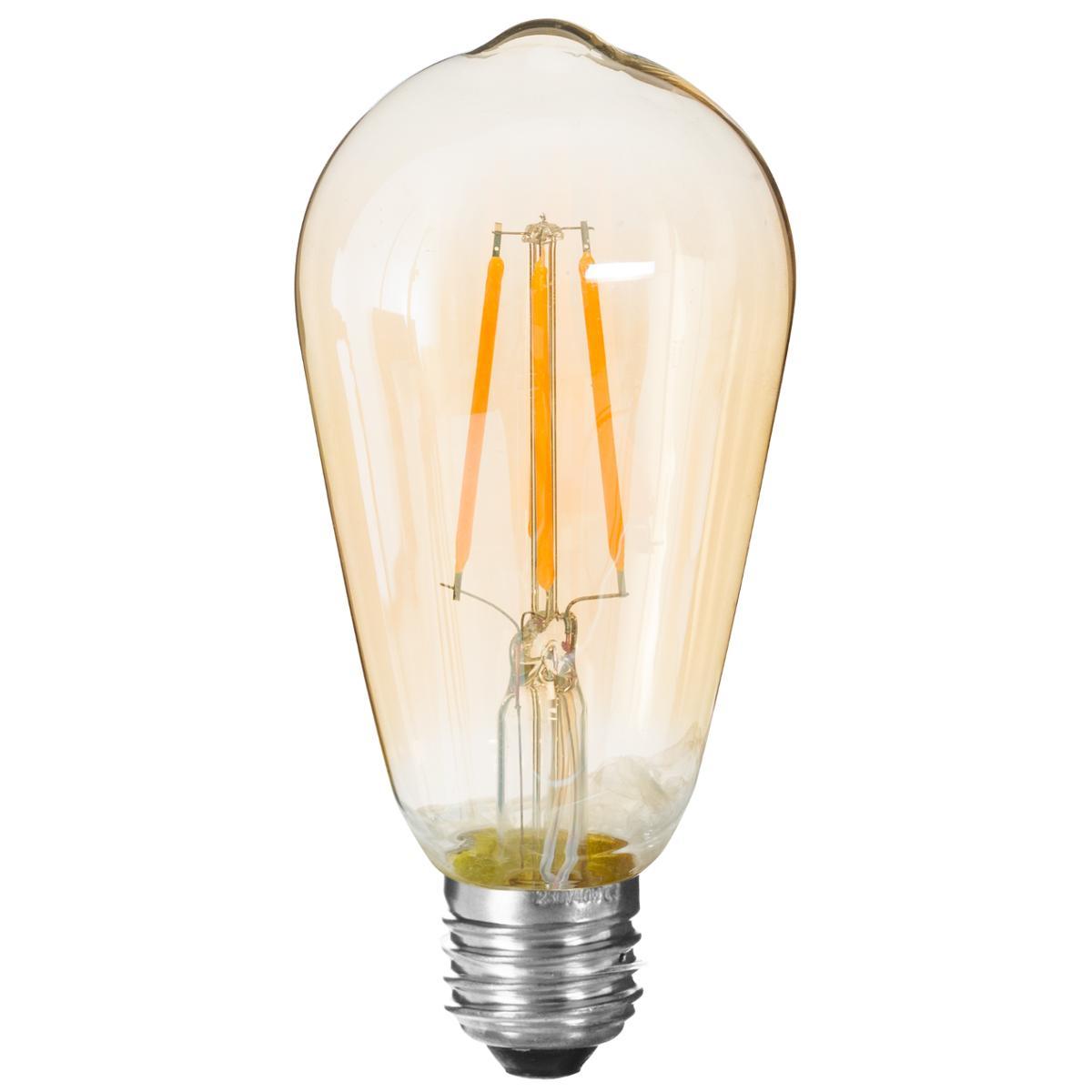 AMPOULE LED LARME AMBRE ST64 4W