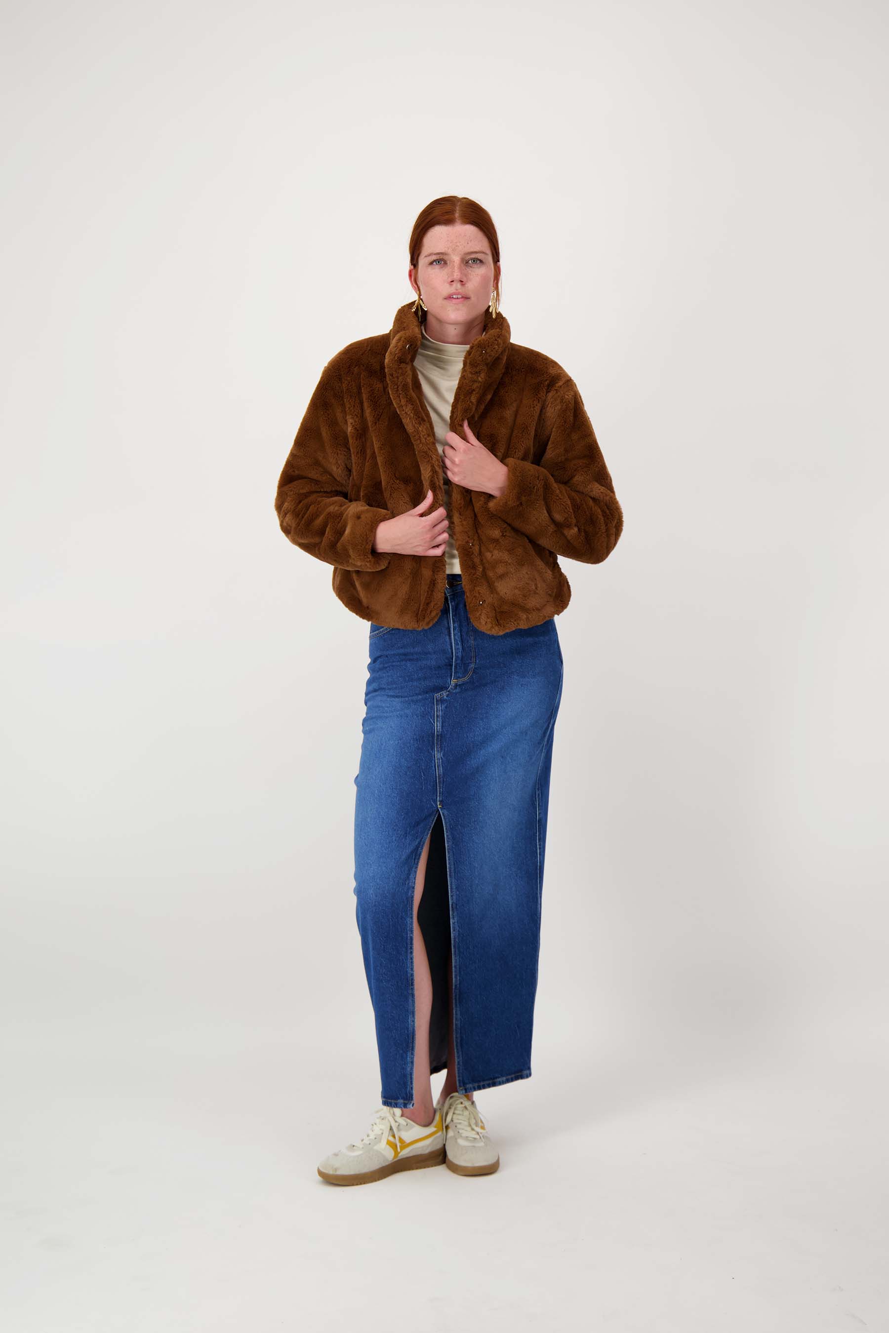 faux fur jasje