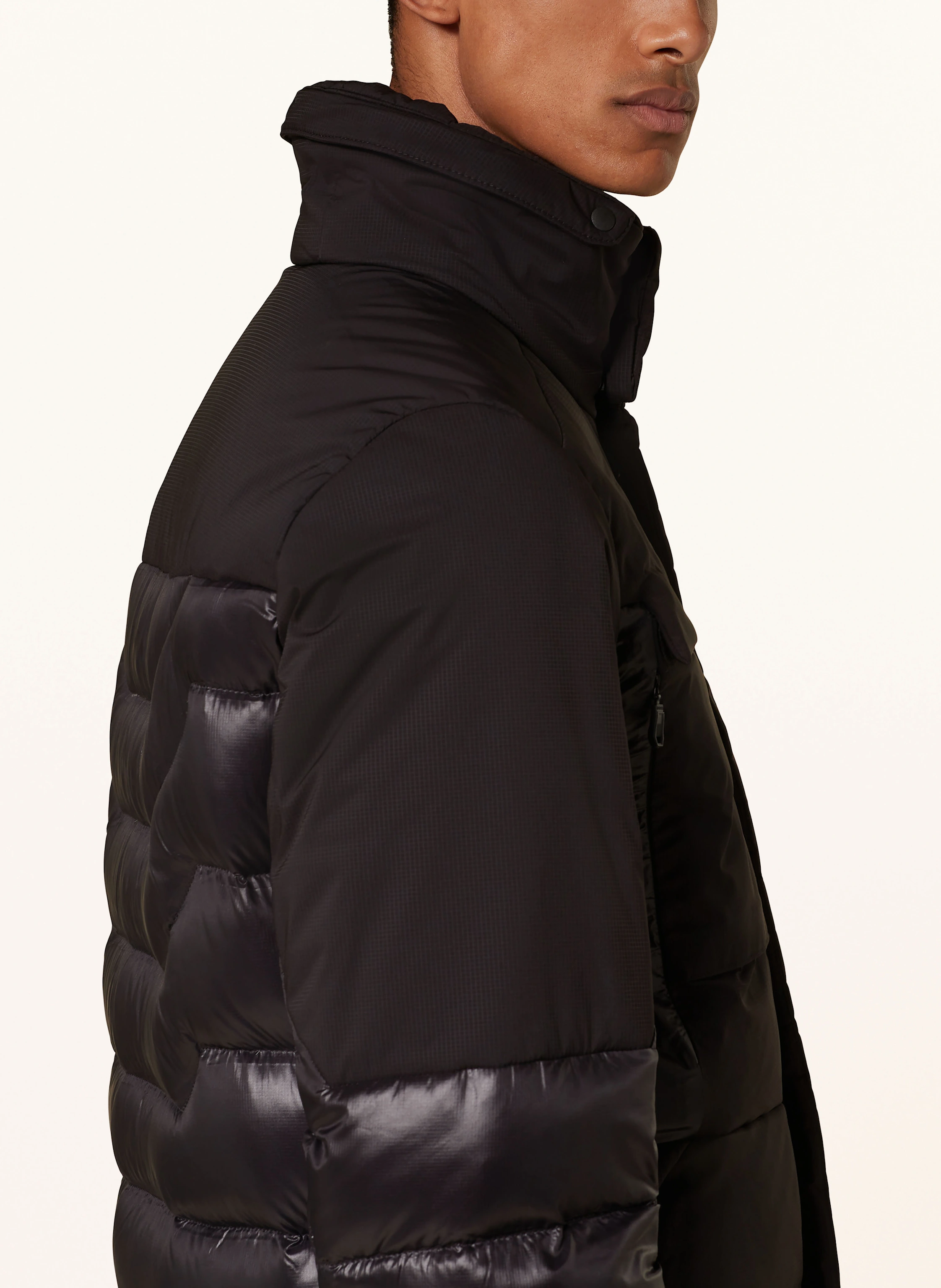 BOSS Lightweight-Daunenjacke EAMS mit abnehmbarer Kapuze