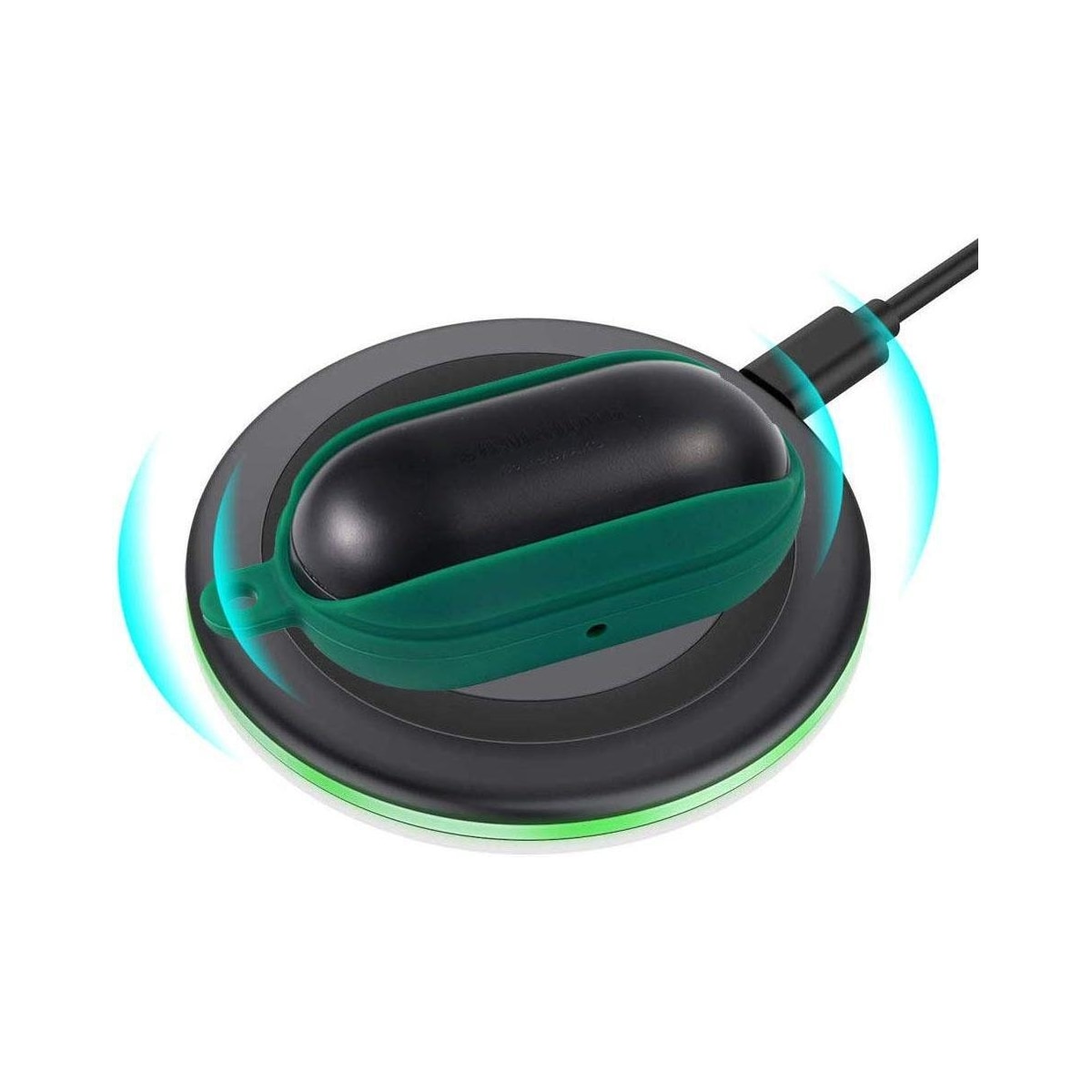 Beskyttelsesveske for Samsung Galaxy Buds (2019), Grønn